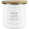 Epsom Bath Salts with Glass  Jar
