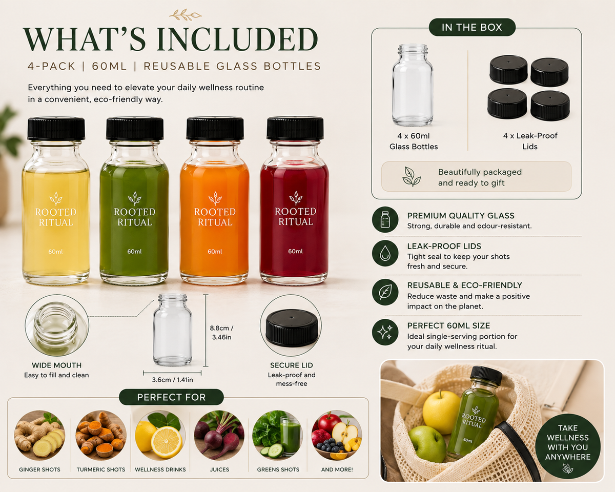 Wellness Shot Bottle Set (4-Pack)