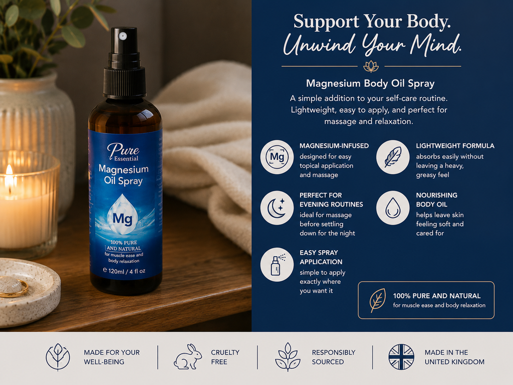 Magnesium Body Oil Spray | Relaxation & Night-Time Routine