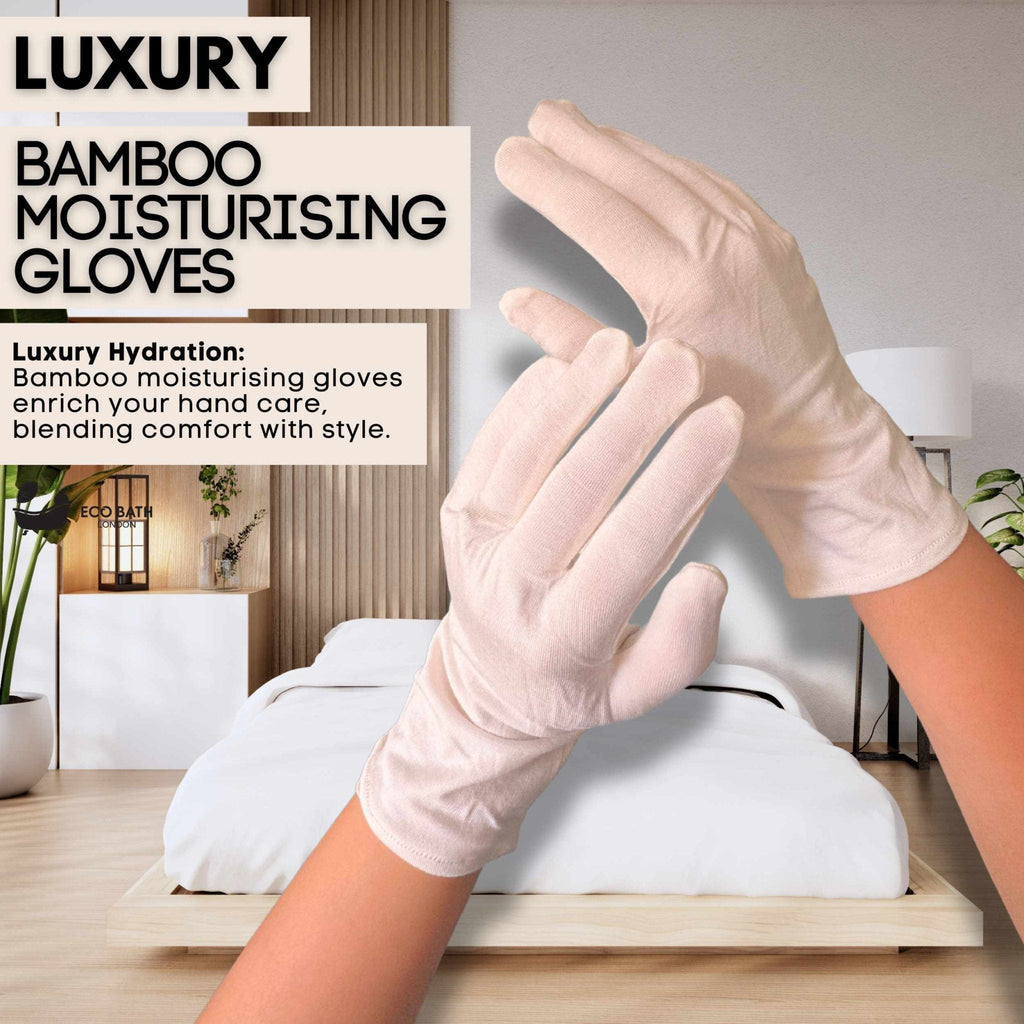 Moisturising Gloves - 1 Pair, Ultra Soft Hand Gloves for Eczema & Dry Hands