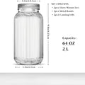 Wide-Mouth Glass Fermentation Jar